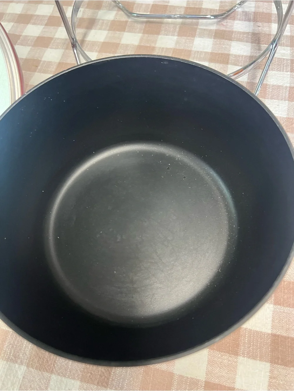 Vintage mid century cookware bounty by wear ever red ombré 2 quart grandma core